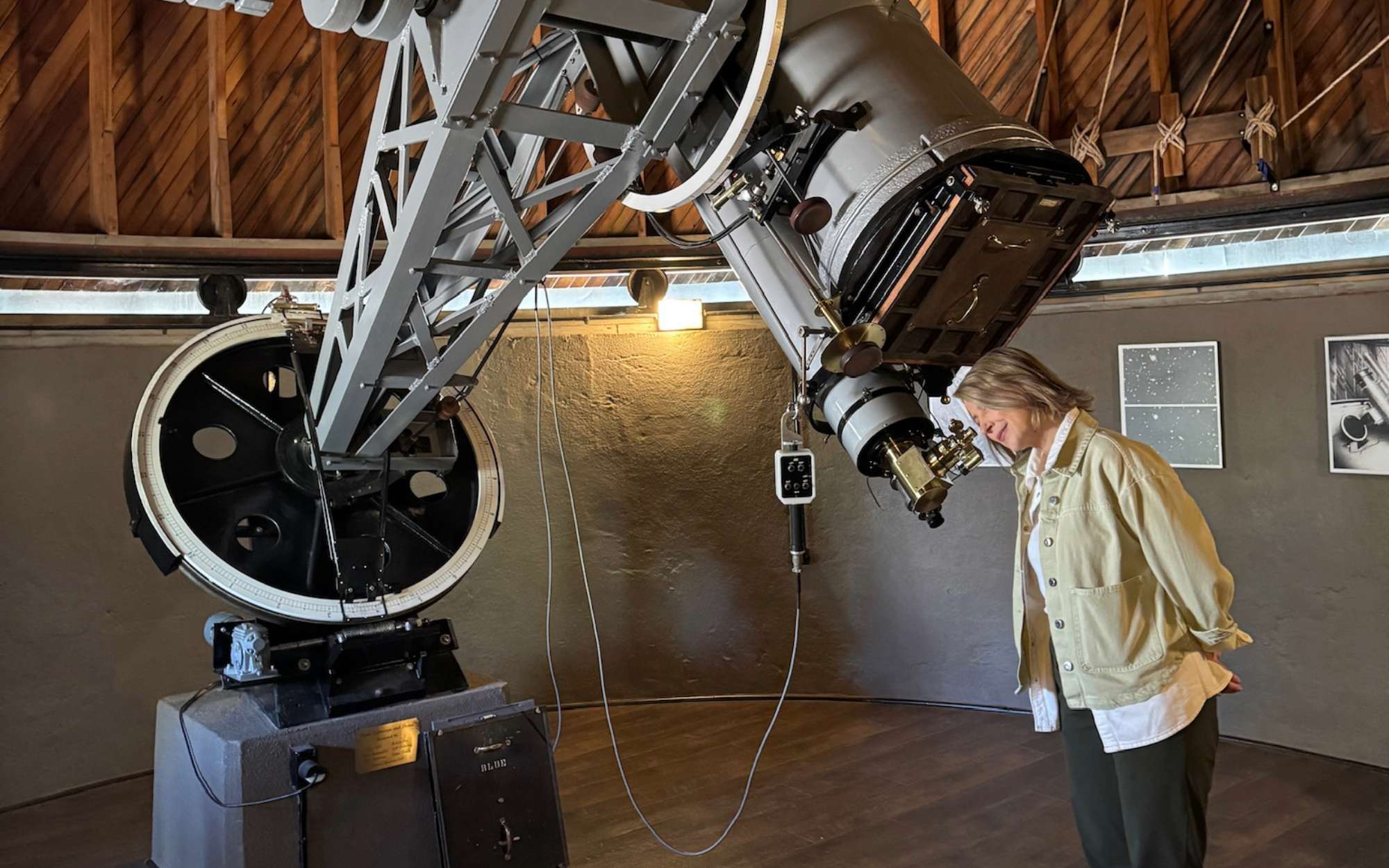 Samantha Brown at Lowell Observatory on Route 66 Arizona